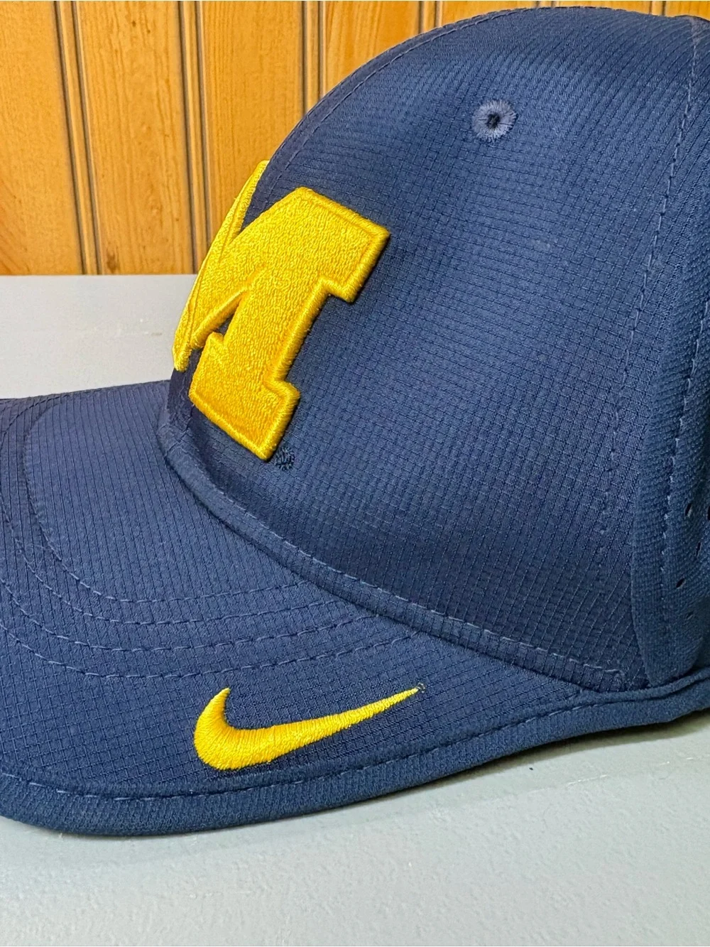 Nike Navy Cap with Yellow 'M' Patch